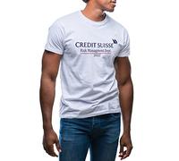 GR8Shop Credit Suisse Risk Management Department 2022 T-Shirt Blanc pour Les Hommes Size L