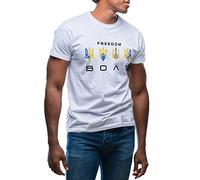 GR8Shop Freedom воля Volia Ukraine Victory Zelensky T-Shirt Blanc pour Les Hommes Size M