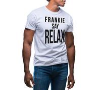 GR8Shop Friends Frankie Say Relax TV Show T-Shirt Blanc pour Les Hommes Size XL