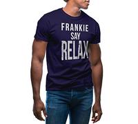 GR8Shop Friends Frankie Say Relax TV Show T-Shirt Bleu Marine pour Homme Size L