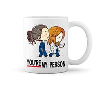 GR8Shop Greys Anatomy You Are My Person Tasse blanche Café Mug