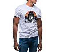 GR8Shop I Said God Damn Mia Walace Inspired Pulp Fiction T-Shirt Blanc pour Les Hommes Size L