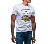 GR8Shop I Survived My Trip to NYC New York T-Shirt Blanc pour Les Hommes Size XL