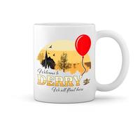 GR8Shop It Horror Movie Welcome To Derry Stephen King Inspired Tasse blanche Café Mug