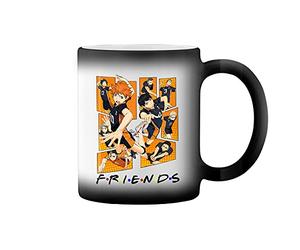 GR8Shop Karasuno High School Friends Inspires Team Haikyu Magie noire tasse à café Mug