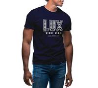 GR8Shop Lux Night Club Lucifer Morningstar T-Shirt Bleu Marine pour Homme Size 3XL