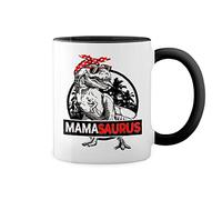 GR8Shop Mother Day Mamasaurus Present Giftbbb Blanc tasse de café avec jante noire et poignée Mug