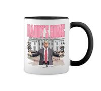 GR8Shop Trump President 2024 Colorful Dadys Home Blanc tasse de café avec jante noire et poignée Mug