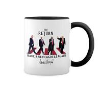 GR8Shop Trump President 2024 The Return Blanc tasse de café avec jante noire et poignée Mug