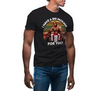 GR8Shop Vintage I Have a big Package for You Barry Wood T-Shirt Noir pour Homme Size M