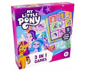 Gra planszowa My Little Pony. Gra 3w1 Lotto-Domino-Memo Tactic Games Tactic