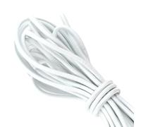 Graargpro Élastique élastique, 50 m, pour la couture, le camping, les activités de plein air et le bricolage, blanc