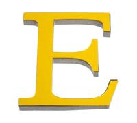 Graargpro Stickers muraux alphabet en acrylique auto-adhésifs, 30cm Lettres autocollantes effet miroir 3D pour décoration de fête ou maison, or profond, E