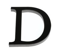 Graargpro Stickers muraux alphabet en acrylique auto-adhésifs, 30cm Lettres autocollantes effet miroir 3D pour décoration intérieure et festive, noires, D