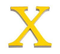 Graargpro Stickers muraux alphabet en acrylique auto-adhésifs, 30cm Lettres autocollantes effet miroir 3D pour décoration de fête ou maison, or profond, X