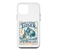 Grab a Stone Loser David Goliath Funny Christian Coque pour iPhone 12 Mini