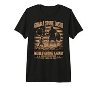 Grab a Stone Loser David Goliath USA Funny Christian T-Shirt Haut de Gamme