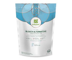 Grab Green 3-in-1 Laundry Detergents Bleach Alternative, Fragrance-Free Pre-Measured Concentrated Powder Pods 24 Loads (