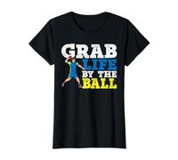 Grab Life by The Ball Dodgeball Canard Dip Dive Dodgeball T-Shirt Graphique avec Valeur