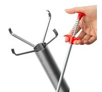 Grabber pour installations hydrauliques - Brosse pour tuyaux en | Nettoyeur pour égouts, avec crochet à 4 griffes, outil pour la collecte des bouchons d'évacuation, dispositif de retrait