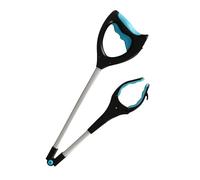 Grabber Reacher Tool - 33 inches Grabbers for Pregnant and Elderly | LED Foldable Long Trash Claw | Portable Reaching Assist Tool for Seniors Disabled Men Women Outdoor Home Yard Clothes Poop