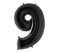 Grabo 049K-P Superloon Numéro 9 1 pièce Longueur 101,6 cm Noir Taille unique