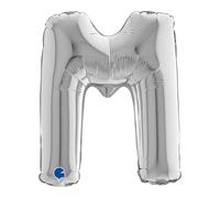 Grabo 14329S-P Mini ballon avec lettre M Midiloon Longueur 35,6 cm Argenté Taille unique