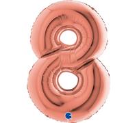Grabo 238RG-P Superloon Numéro 8 Lot de 1 pièce Longueur 101,6 cm Couleur or rose Taille unique