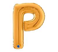 Grabo 26352G-P Ballon Lettre P Taille unique 66 cm Couleur or