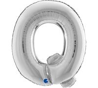 Grabo 369S-P Lot de lettres Q Ballon Superloon Taille unique Longueur 101,6 cm Argenté