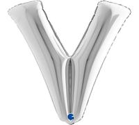 Grabo 419S-P Superloon Ballon Lettre V Taille unique 101,6 cm Couleur Argenté