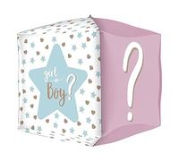 Grabo - BALLON ALU CUBE GENDER REVEAL 38 CM