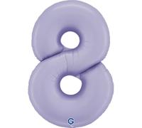 GRABO - BALLON ALUMINIUM CHIFFRE 8 102CM LILAS