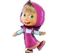 GRABO Michka Ballon en aluminium Supershape 41"-102 cm Masha-Non emballé, L161, multicolore, super shape