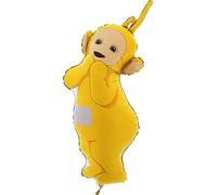 GRABO Ballon d'anniversaire télétubbies Ballon de fête pour enfants en forme de laa-laa, en aluminium avec paille pour gonfler. Ballons colorés fabriqués en Italie 40 x 92