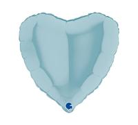 GRABO Ballon Mylar Coeur 18, Bleu, 18021