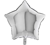 GRABO Ballon Mylar étoile 18, Couleur Argent, 19209s