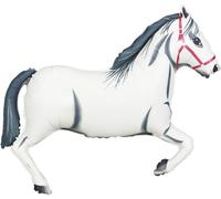 GRABO Betallic F15774 - ballon en aluminium 36 "pouce - cheval, blanc