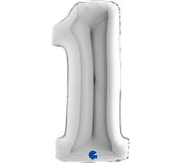 Grabo Superloon 091S-P Numéro 1 1, longueur 101,6 cm, couleur argent, taille unique