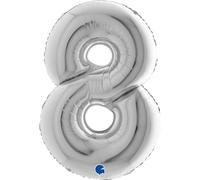 Grabo Superloon 098S-P Numéro 8 101,6 cm, couleur argent, taille unique
