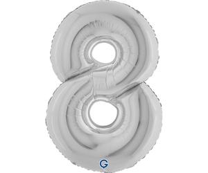 Grabo Superloon 098S-P Numéro 8 101,6 cm, couleur argent, taille unique
