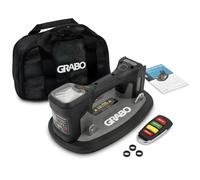 GRABO Ventouse sans balai numérique sans fil 120 kg [compatible avec batterie de marque] pour plaques électriques et lève-carreaux avec aspiration automatique, écran numérique pour verre, pierre et