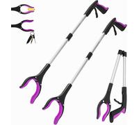 GrabRunner Lot de 2 pinces de préhension pliantes magnétiques 3010288069 81,3 cm (3010288069) (rose/rose)