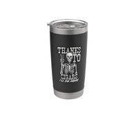 Grâce à Cigars I'll Die Happy Skeleton Gobelet isotherme en acier inoxydable double paroi