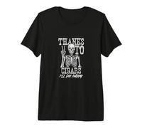 Grâce à Cigars I'll Die Happy Skeleton T-Shirt Haut de Gamme