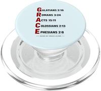 Grace Acronyme Religieux Inspiration Chrétiens Bible Study PopSockets PopGrip pour MagSafe