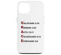 Grace Acrostic - 5 Christian Faith Bible Verse Scriptures Coque pour iPhone 13
