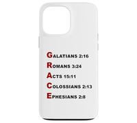 Grace Acrostic - 5 Christian Faith Bible Verse Scriptures Coque pour iPhone 13 Pro Max