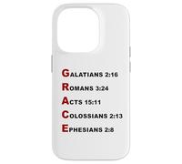 Grace Acrostic - 5 Christian Faith Bible Verse Scriptures Coque pour iPhone 14 Pro