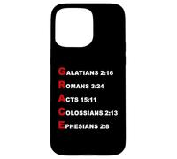 Grace Acrostic - 5 Christian Faith Bible Verse Scriptures Coque pour iPhone 15 Pro Max